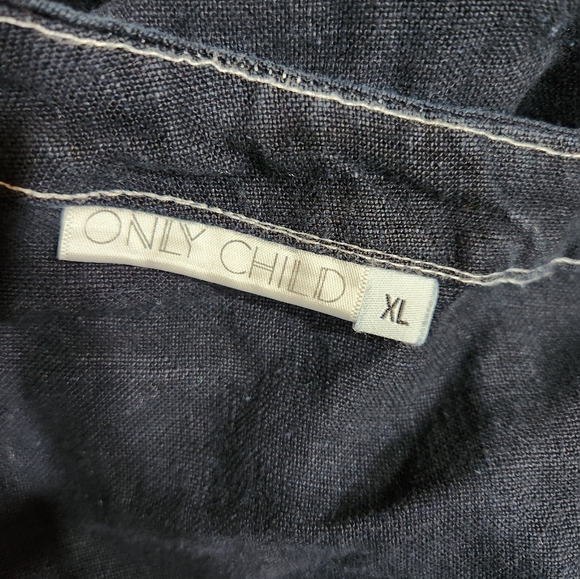 Only Child Palo Blue Linen Wrap Dress - Picture 6 of 6